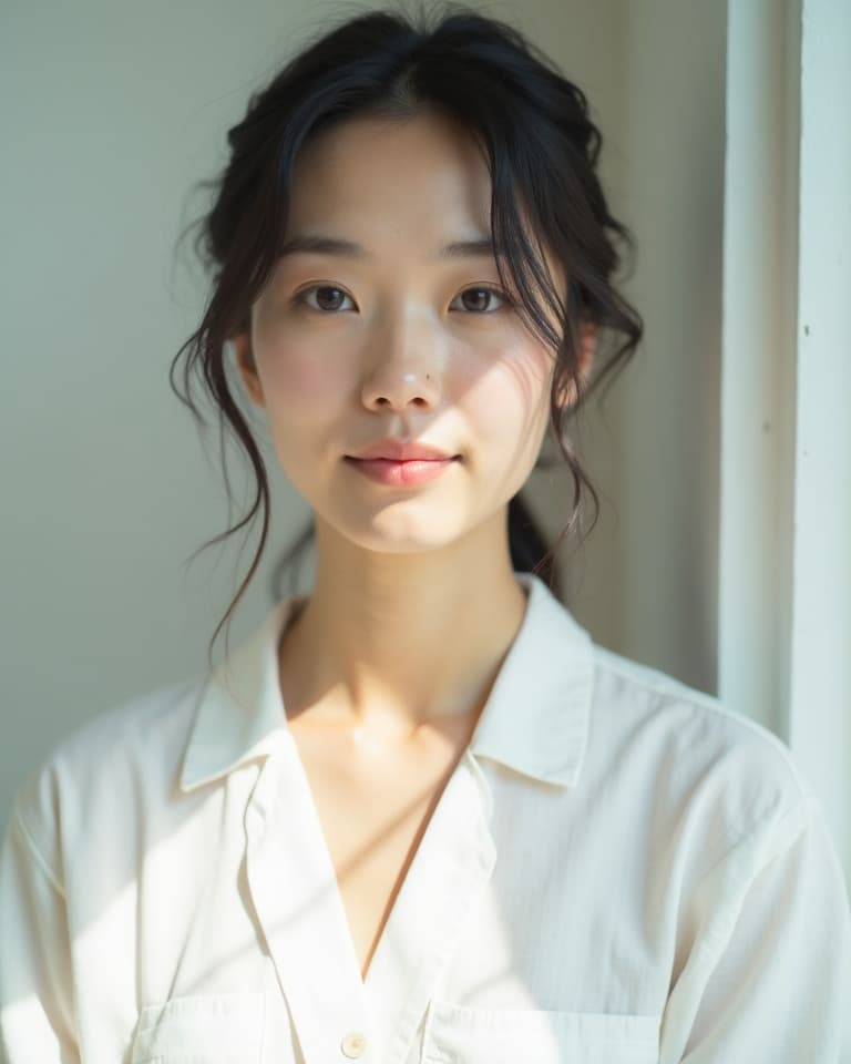AI portrait — Japanese soft light