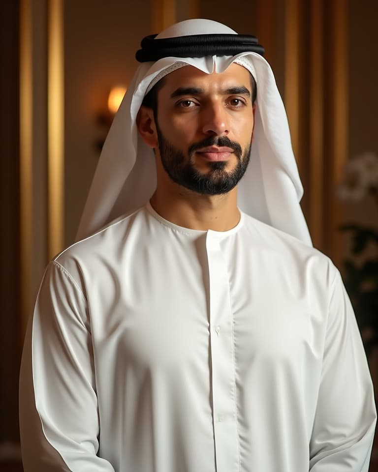 AI portrait — Arabic studio