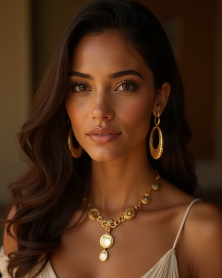 AI portrait — Arabic warmth