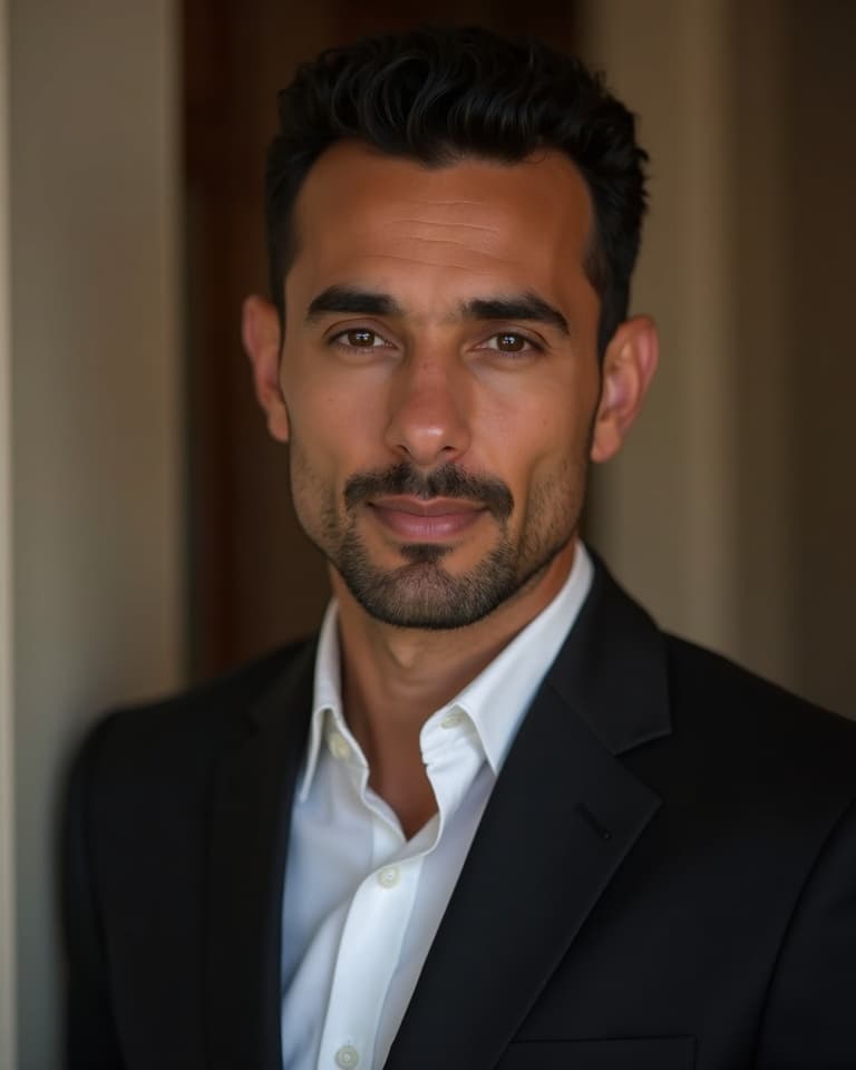 AI portrait — Arabic editorial