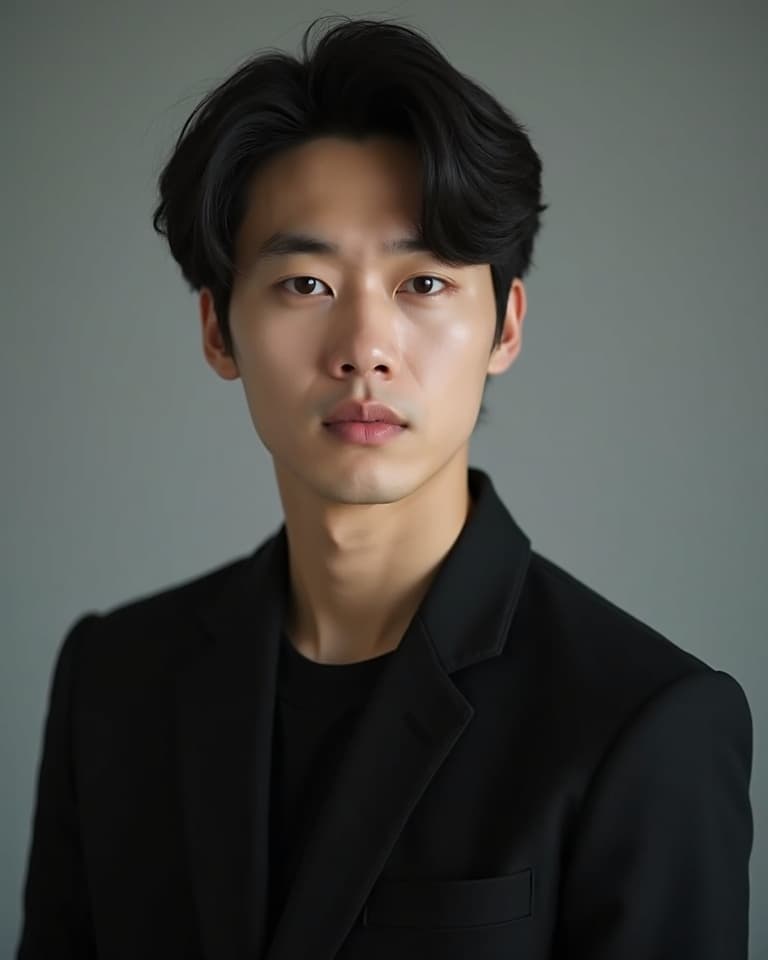 AI portrait — Korean minimal