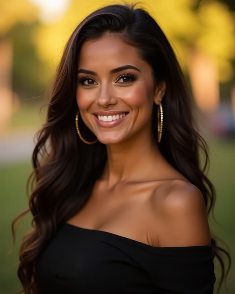 AI portrait — golden hour